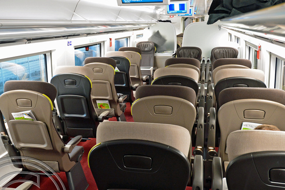 DG247035. Eurostar e320. Interior coach No1 (end car) 14.6.16