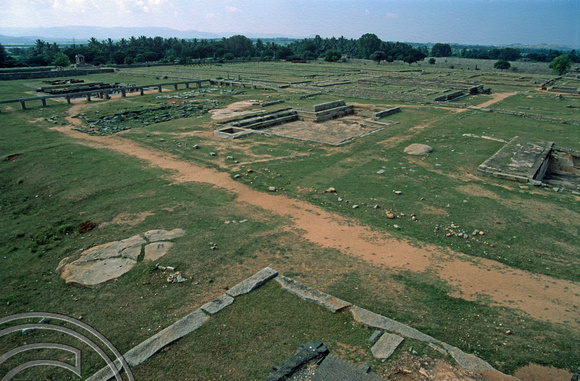 T6132. Ruins of the palace. Hampi. Karnataka. India. December.1997