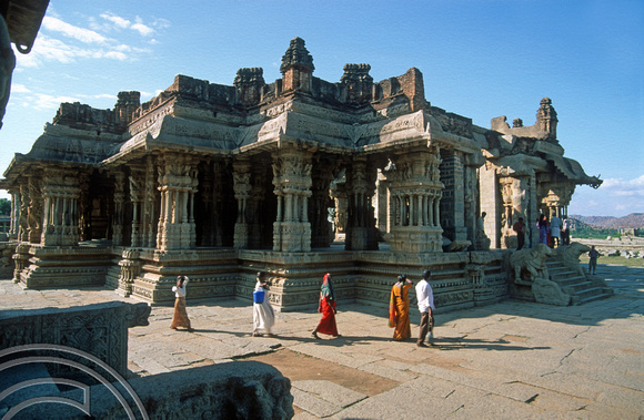 T6179. Vittala Temple. Hampi. Karnataka. India. December.1997
