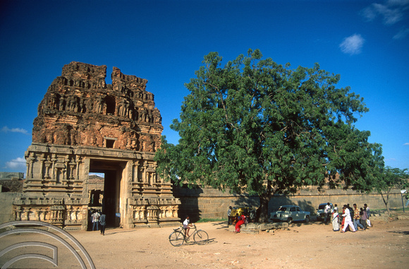 T6181. Vittala Temple gate. Hampi. Karnataka. India. December.1997