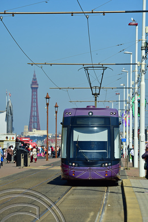 DG376540. Tram 013. The promenade. Blackpool. 11.8.2022.