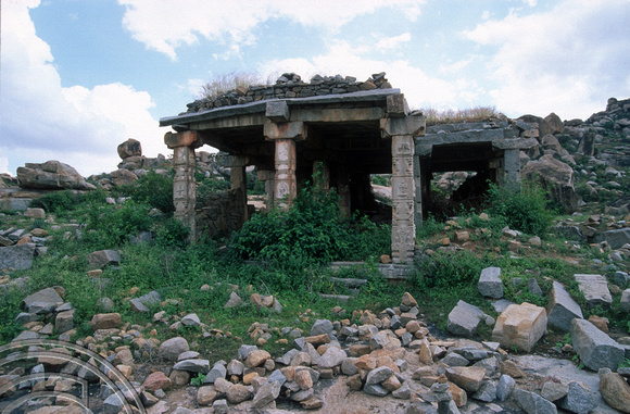 T6165. Ruins of the old city. Hampi. Karnataka. India. December.1997