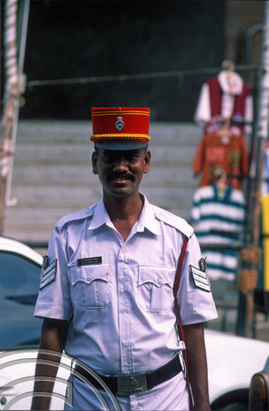 T6588. Indian Gendarmes. Pondicherry. Tamil Nadu India. 28th January 1998