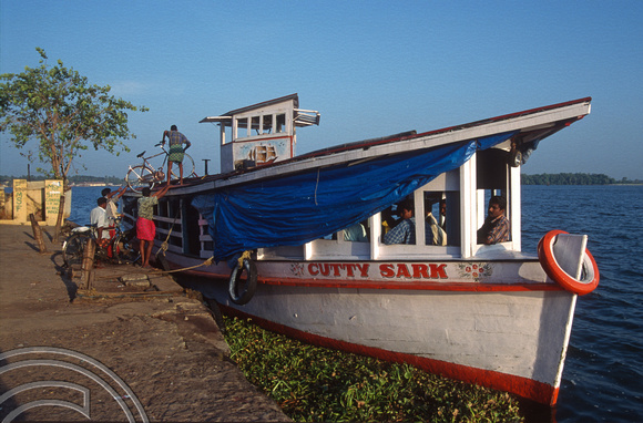 T6299. Local ferry to Ernakulam. Cochin. Kerala. India. December.1997