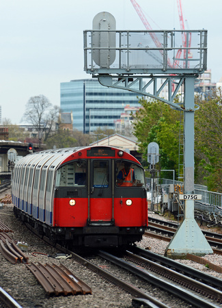 DG243588. Piccadilly line train. Stamford Brook. London. 25.4.16