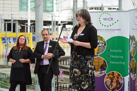 DG247282. Karen Booth. Launch of Women in Community Rail. Manchester Victoria. 30.6.16