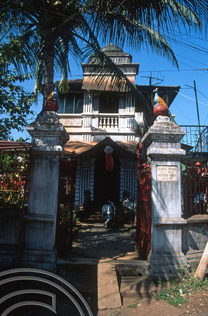T6007. Old Goan villa in the regional town. Mapusa. Goa. India. November 1997