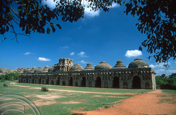 T6149. The Elephant stables. Hampi. Karnataka. India. December.1997