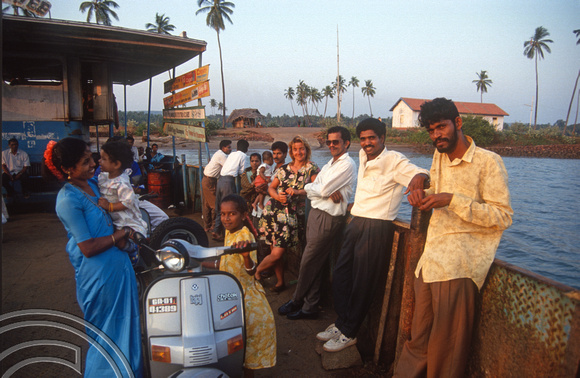 T4547. On the ferry back to Arambol. Terekol. Goa. India. December 1993.