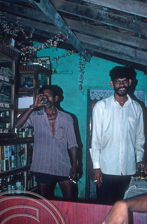 T4567. In the Prakash Bar. Arambol. Goa. India. 31st December 1993.