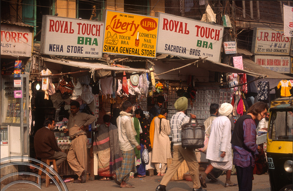 T4605. Shop in the Paharganj. Old Delhi. India. January 1994.