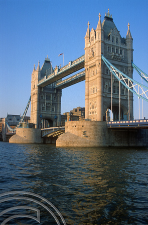 T4647. Tower bridge on its centenary. London. England.  30th June 1994.