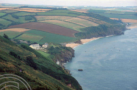 T4664. Coastline around Hallsands. Devon. England.  4th August 1994.
