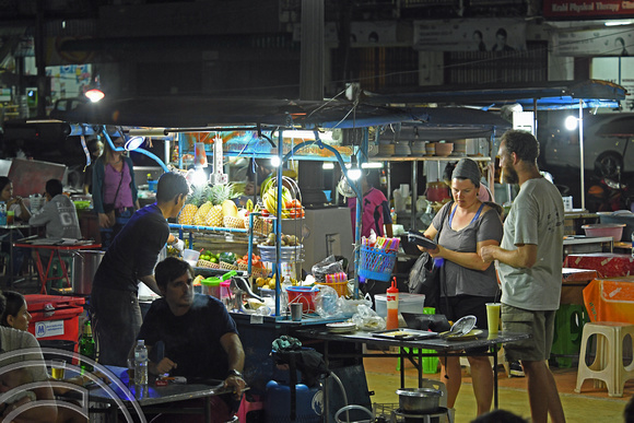 DG262776. The night market. Krabi. Thailand. 13.1.17