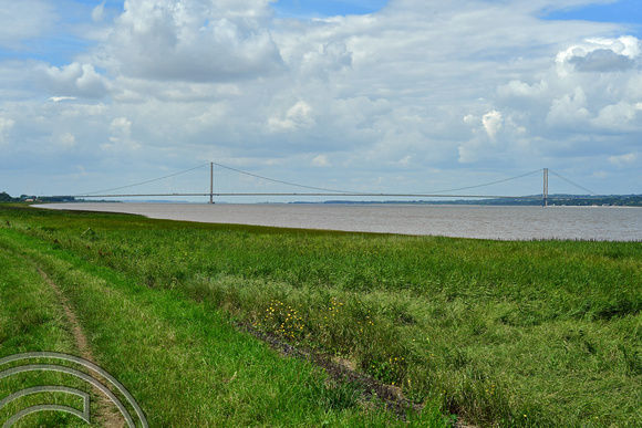 DG399320. The Nev Cole way path along the Humber. Barrow Haven. Lincolnshire. 26.7.2023.