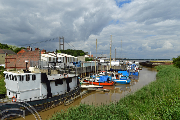 DG399360. Boats moored up in Barton haven. Barton-upon-Humber. Lincolnshire. 26.7.2023.