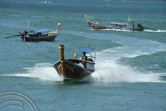 DG263125. Boats by the beach. Ao Nang. Thailand. 22.1.17