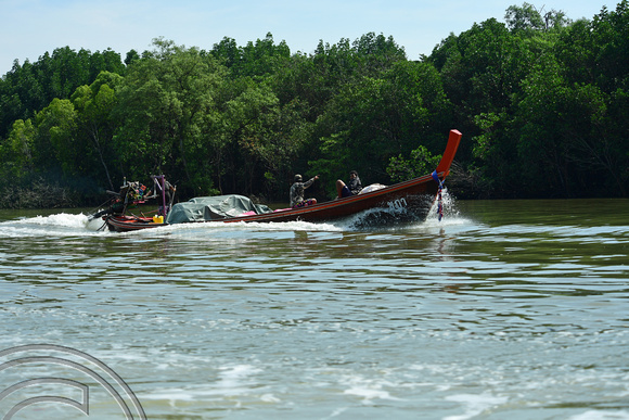 DG263441. Long-tail boat. Phang Nga Bay. Thailand. 29.1.17