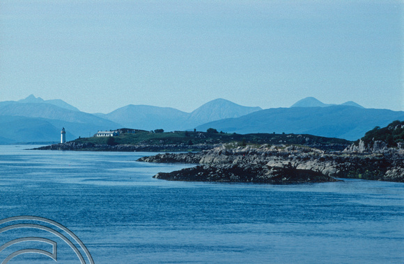 T02825. Looking across to Skye. Kyle of Lochalsh. Scotland. 24th July 1990