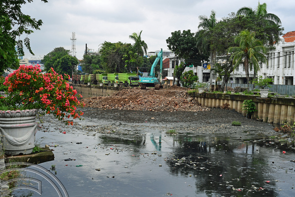 DG265285. Kali Krukut (canal). Kota. Jakarta. Java. Indonesia. 14.2.17