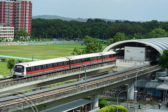 DG265624. East-West line train. Pasir Ris. Singapore. 17.2.17