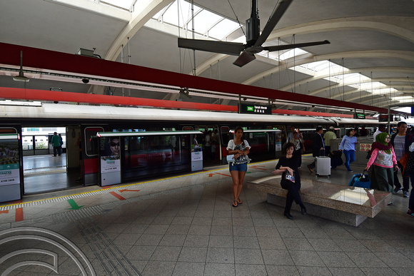DG265611. East-West line train. Tanah Merah. Singapore. 16.2.17