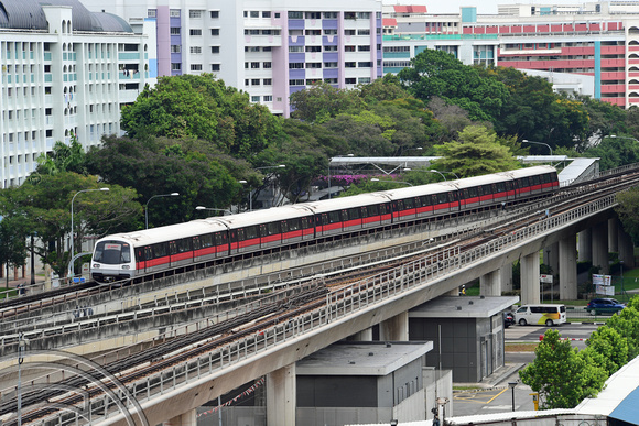 DG265916. North-South line train. Woodlands. Singapore. 18.2.17
