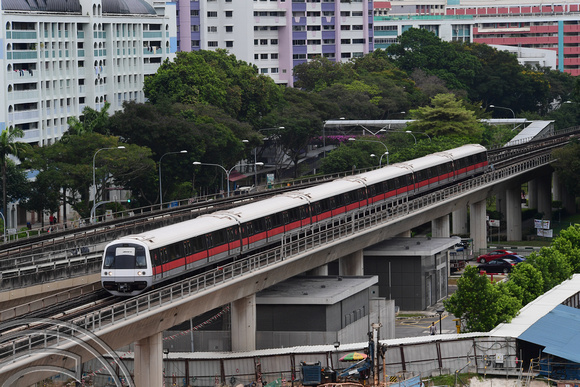 DG265928. North-South line train. Woodlands. Singapore. 18.2.17