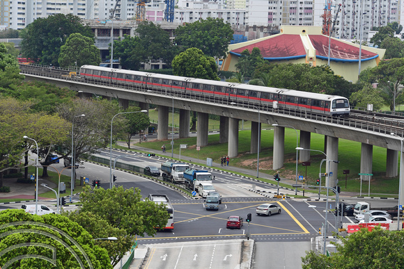 DG265940. North-South line train. Woodlands. Singapore. 18.2.17