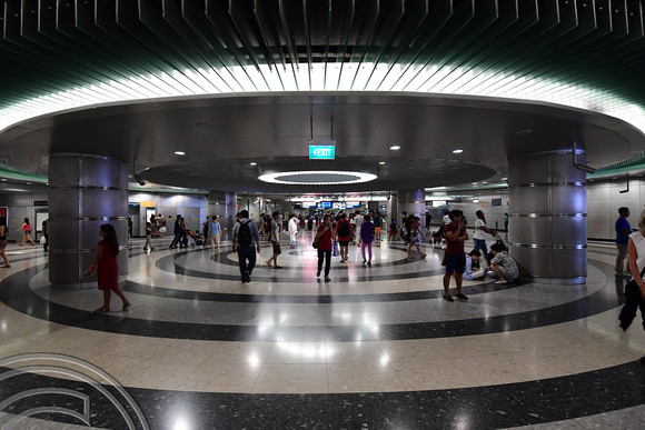 DG265981. MRT concourse. Bayfront. Singapore. 18.2.17