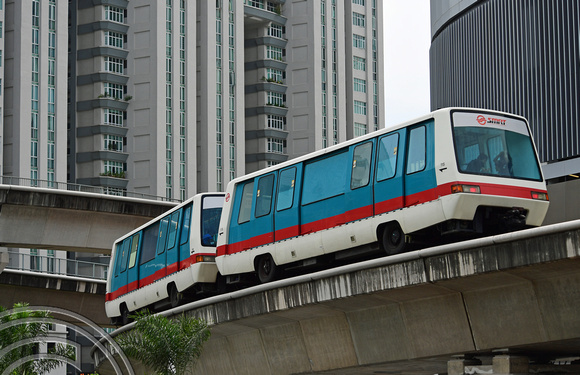 DG265951. LRT train. Bukit Panjang. Singapore. 18.2.17