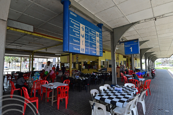 DG266222. Food stalls on the old station. Gemas. Malaysia. 20.2.17