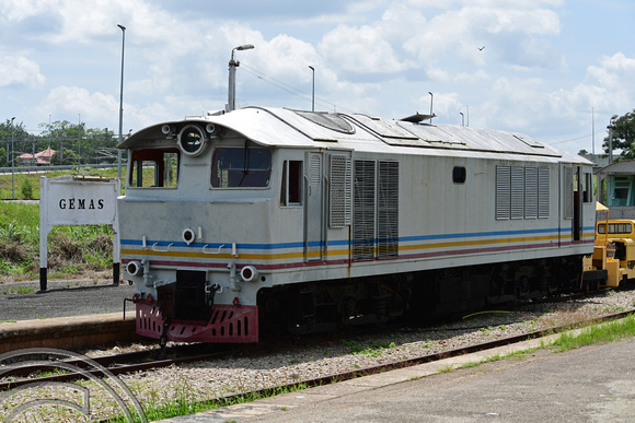 DG266220. Preserved 22 Class loco. Gemas. Malaysia. 20.2.17