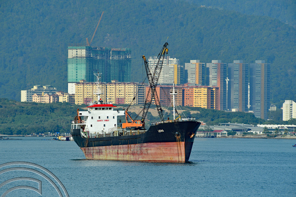 DG267161. Lena. Bulker. Built 2009. 3757 dwt. Penang Harbour. Malaysia. 24.2.17