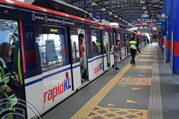 DG266824.  CSR Zhuzhou built Ampang route trainsets. Kuala Lumpur. Malaysia. 21.217