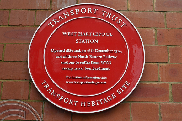 DG400112. History plaque. Hartlepool. 2.8.2023