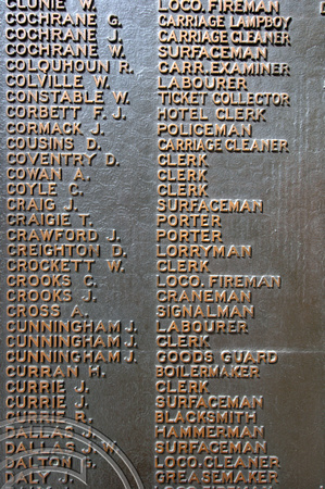 DG04301. War memorial. Edinburgh Waverly. 25.8.05.