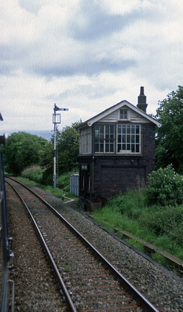 18001. Plumley West signalbox. Chester - Stockport line. 24.05.00