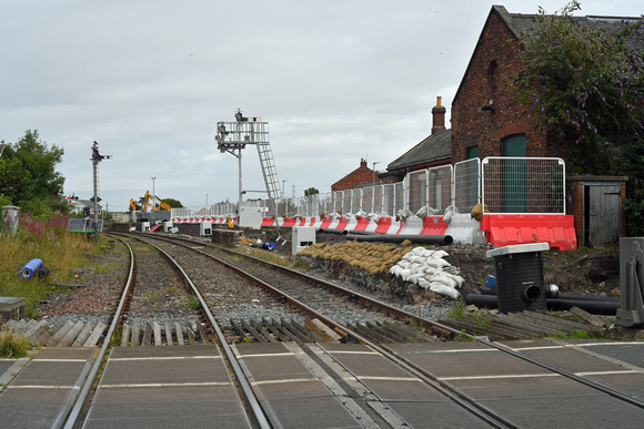 DG400456. Site of the old and new stations. Bedlington. Northumberland.  10.8.2023.