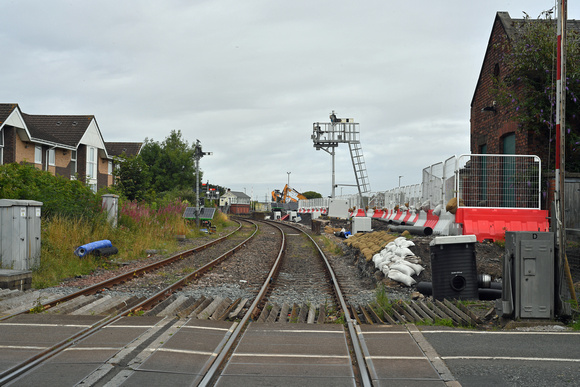 DG400457. Site of the old and new stations. Bedlington. Northumberland.  10.8.2023.