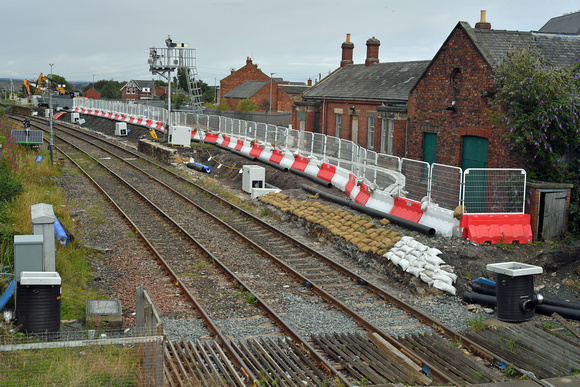 DG400494. Site of the old and new stations. Bedlington. Northumberland.  10.8.2023.