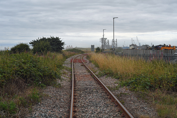 DG400703. The Blyth branch looking South. Cambois. Blyth. Northumberland.  10.8.2023.
