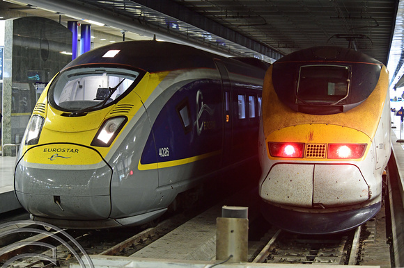 DG270777. 4026. Train 9114 arrived at Brussels. 3001 adjacent. Brussels Midi. Belgium. 23.5.17