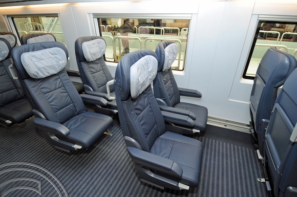 DG50546. First Class interior. Velaro. Siemens Krefeld. 28.4.10.