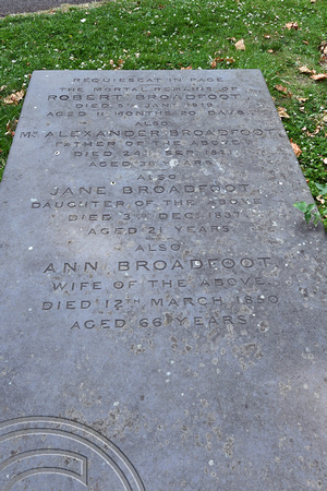 DG274657. Old tombstones. St James' Gardens. Euston. London. 21.6.17