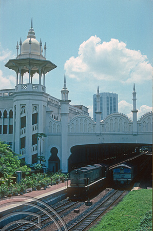 T03530. 22121. The railway station. Kuala Lumpur. Malaysia. 10th May 1992