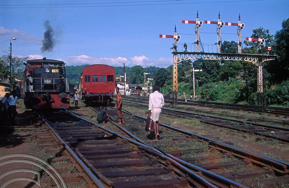 FR0131. Class Y 0-6-0 shunter No 686. Kandy. Sri Lanka. February 1992