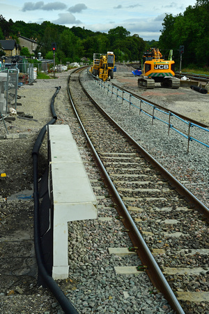 DG401210. New platform and running line under construction. Dore and Totley. 25.8.2023.
