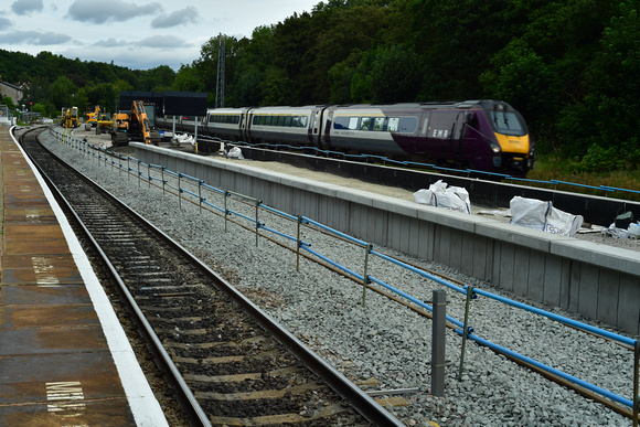 DG401214. New platform and running line under construction. Dore and Totley. 25.8.2023.