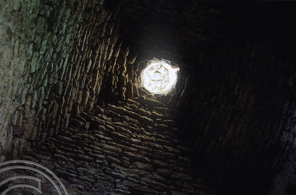 T5301. Inside the priory Dovecote. Penmon. Anglesey. Wales. 5th May 1995.